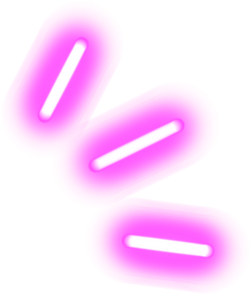 Pink neon quotation mark